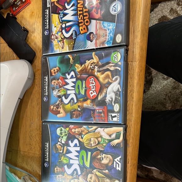 The Sims 2 sims2 pets and bustin out GameCube Bundle -